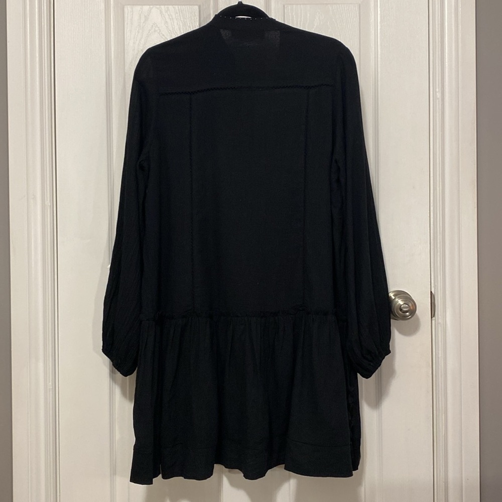 Tuckernuck POMANDER PLACE Black Ophelia Beach Coverup Resort Dress Drop Waist M - Picture 6 of 13